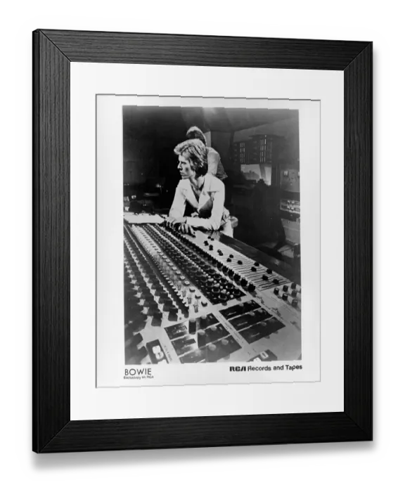 Framed Print : David Bowie In The Studio Framed Print : David Bowie In The Studio