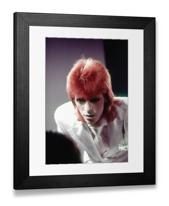 Framed Print : David Bowie Performing In Ziddy Stardust Era Framed Print : David Bowie Performing In Ziddy Stardust Era