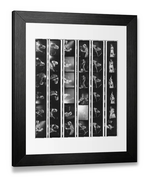 Framed Print : David Bowie As Ziggy Stardust Proof Sheet Framed Print : David Bowie As Ziggy Stardust Proof Sheet