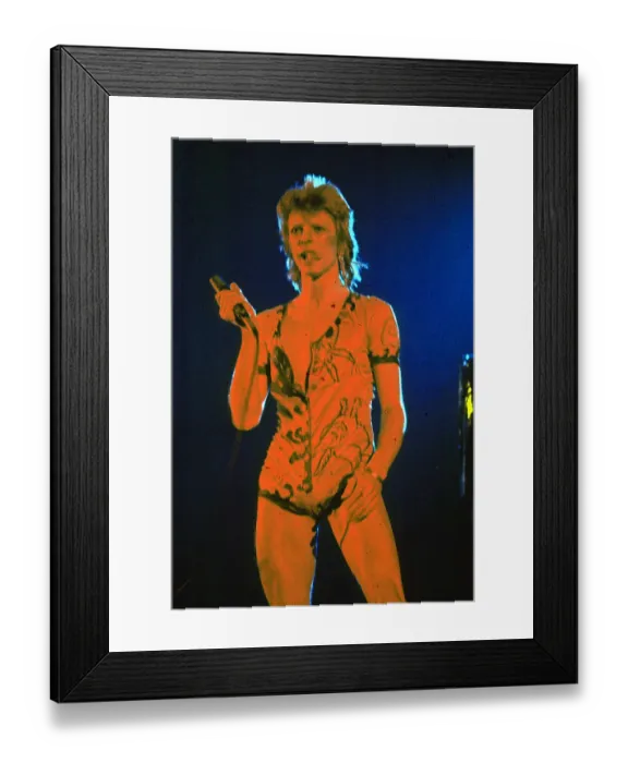 Framed Print : Ziggy Stardust Era Bowie In LA Framed Print : Ziggy Stardust Era Bowie In LA