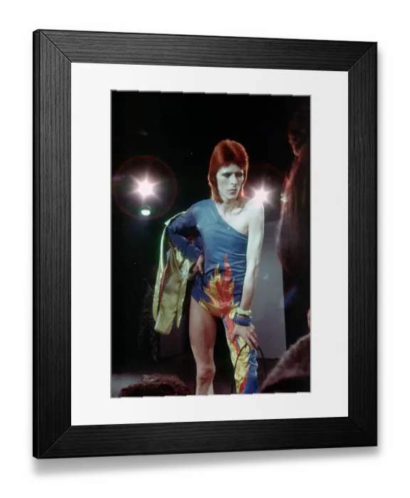 Framed Print : Ziggy Stardust Era Bowie In LA Framed Print : Ziggy Stardust Era Bowie In LA