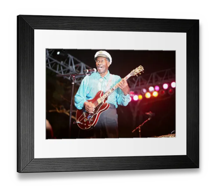 Framed Print : Chuck Berry At Long Beach Blues Festival Framed Print : Chuck Berry At Long Beach Blues Festival