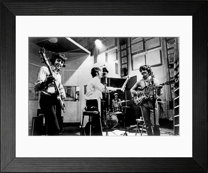 Framed Print : Beatles Rehearse All You Need Is Love Framed Print : Beatles Rehearse All You Need Is Love