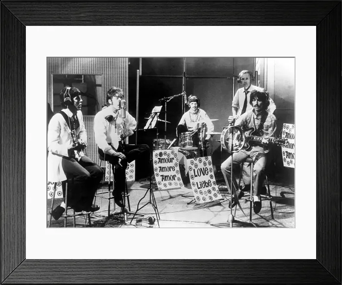 Framed Print : Beatles Perform All You Need Is Love Framed Print : Beatles Perform All You Need Is Love