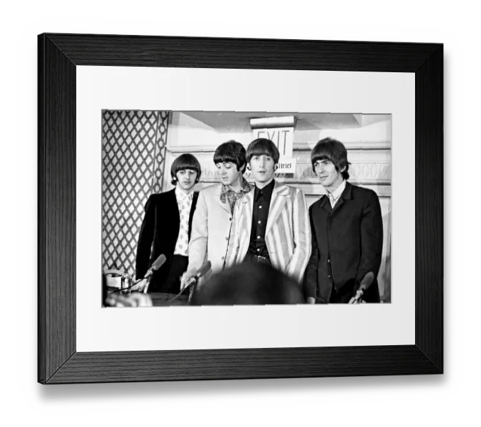 Framed Print : Beatles Shea Stadium Press Conference Framed Print : Beatles Shea Stadium Press Conference