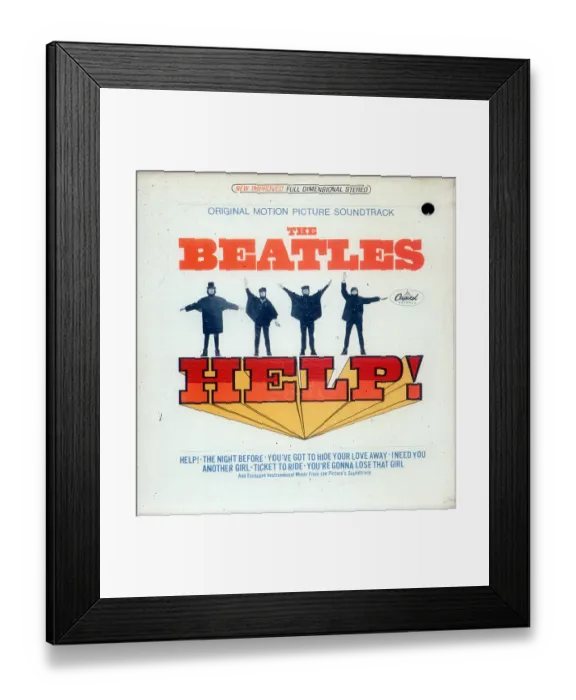 Framed Print : Beatles Help! Album Cover