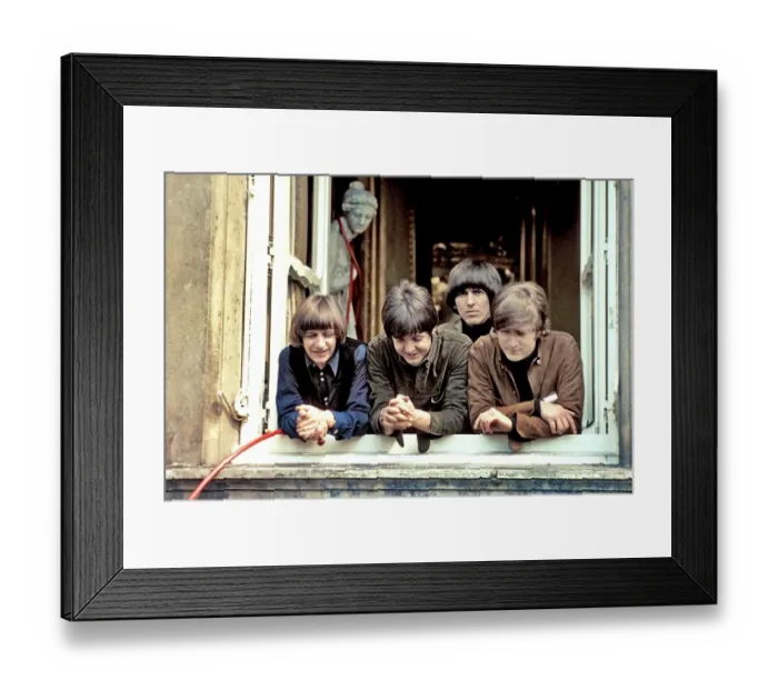 Framed Print : HELP!. ENGLAND - The Beatles (L-R). Ringo Starr, Paul McCartney, George Harrison