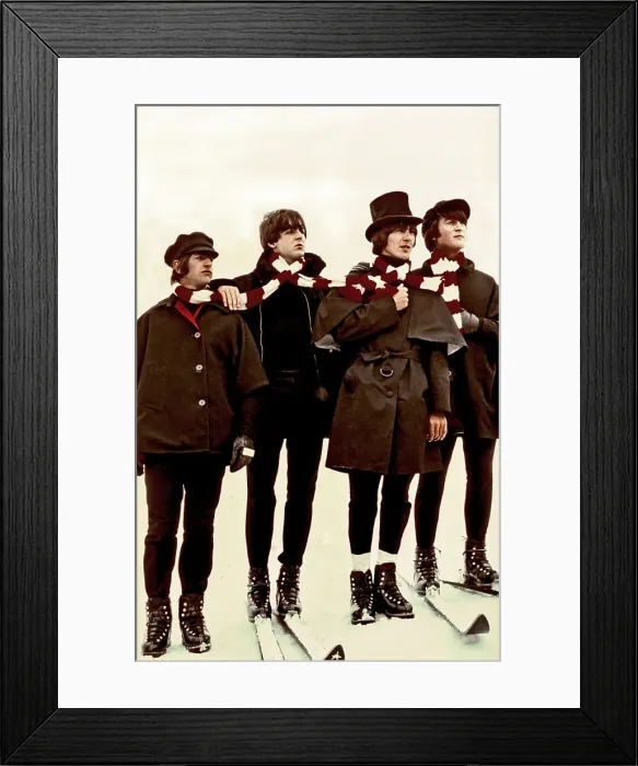 Framed Print : HELP!. OBERTAUERN AUSTRIA - MARCH 1965: The Beatles (L-R) Framed Print : HELP!. OBERTAUERN AUSTRIA - MARCH 1965: The Beatles (L-R)