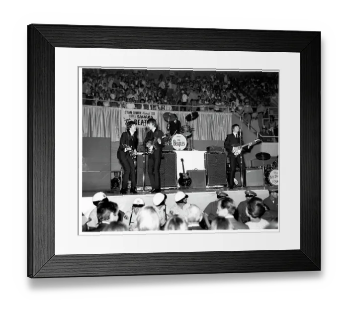 Framed Print : Beatles Performing In Vegas Framed Print : Beatles Performing In Vegas