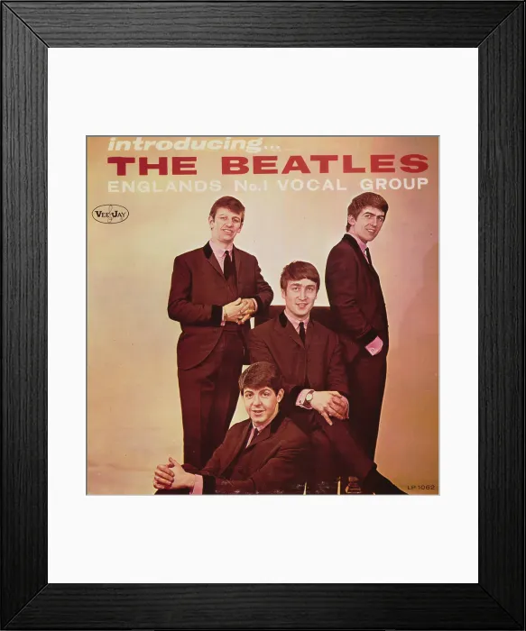 Framed Print : Album Cover Of Introducing... The Beatles Framed Print : Album Cover Of Introducing... The Beatles
