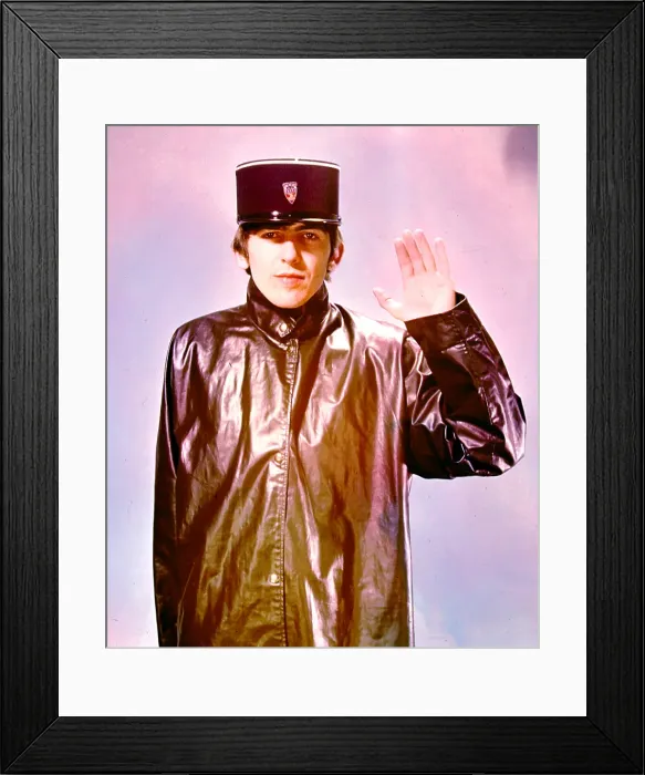 Framed Print : Portrait. LONDON - CIRCA 1964: Guitarist George Harrison of the rock Framed Print : Portrait. LONDON - CIRCA 1964: Guitarist George Harrison of the rock