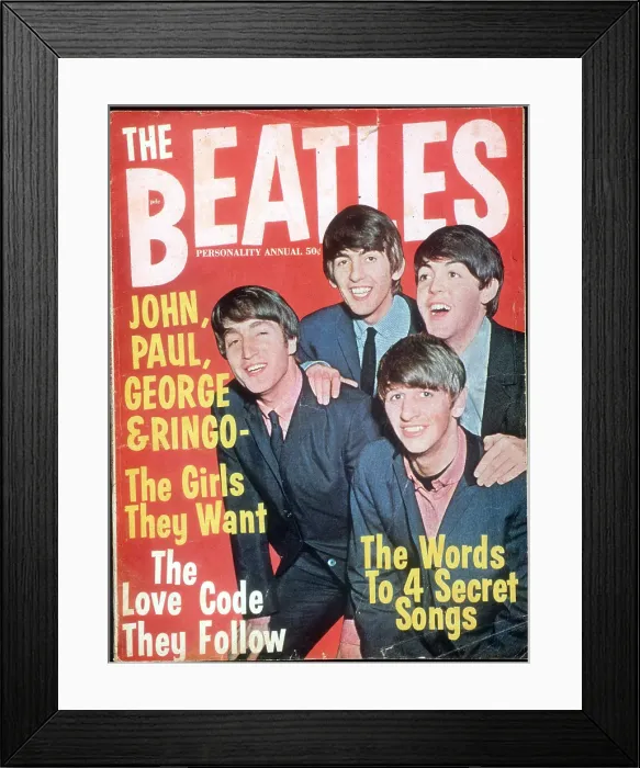 Framed Print : The Beatles Fanzine Framed Print : The Beatles Fanzine