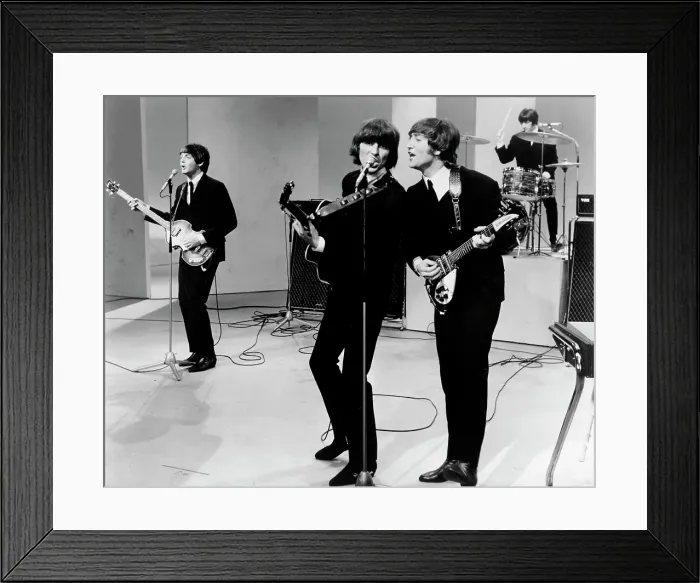 Framed Print : Beatles On A TV Show Framed Print : Beatles On A TV Show