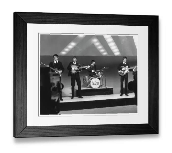 Framed Print : Beatles On A TV Show Framed Print : Beatles On A TV Show