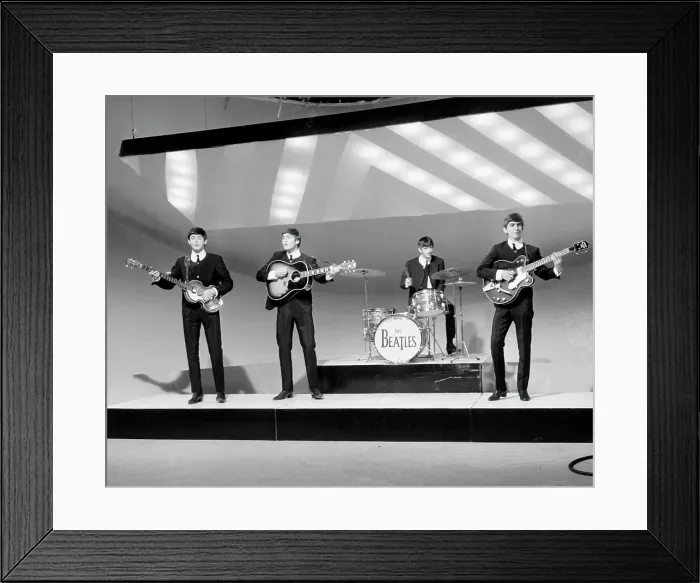 Framed Print : Beatles On A TV Show In London Framed Print : Beatles On A TV Show In London