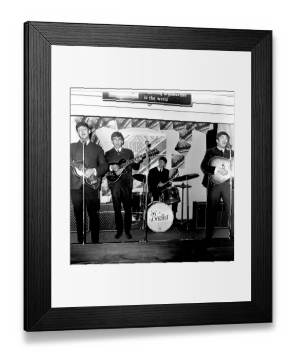 Framed Print : Beatles Promote The Release Of Please Please Me Framed Print : Beatles Promote The Release Of Please Please Me