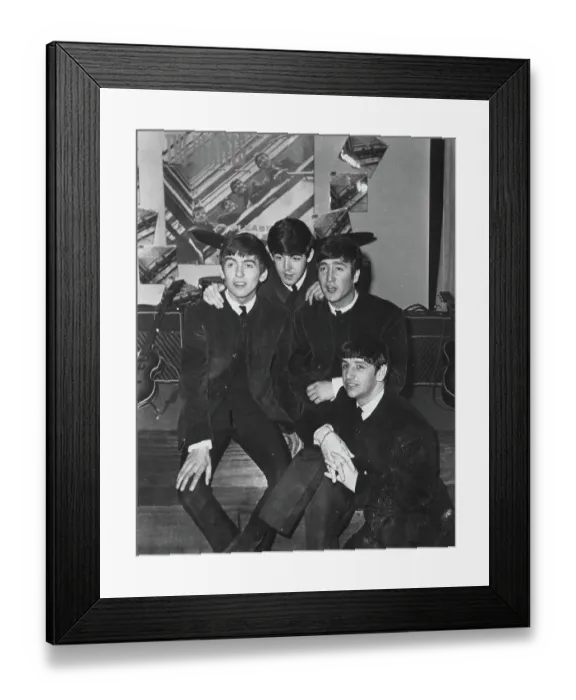 Framed Print : Beatles Portrait Framed Print : Beatles Portrait