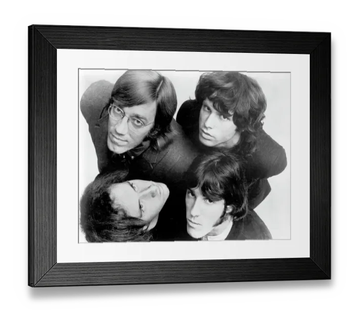 Framed Print : The Doors. NEW YORK - CIRCA 1967: Rock and Roll group The Doors clockwise Framed Print : The Doors. NEW YORK - CIRCA 1967: Rock and Roll group The Doors clockwise