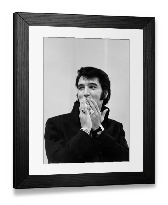 Framed Print : Rock and roll musician Elvis Presley Framed Print : Rock and roll musician Elvis Presley