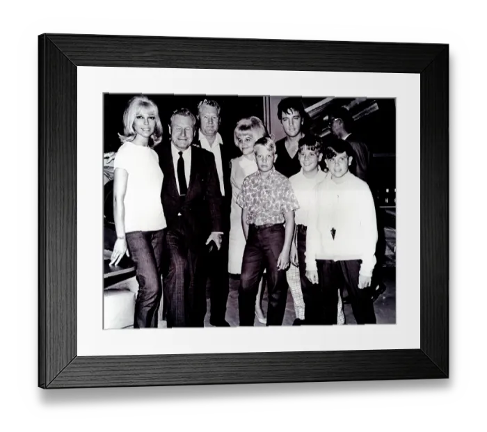 Framed Print : Elvis Presley with Nelson Rockefeller and Nancy Sinatra