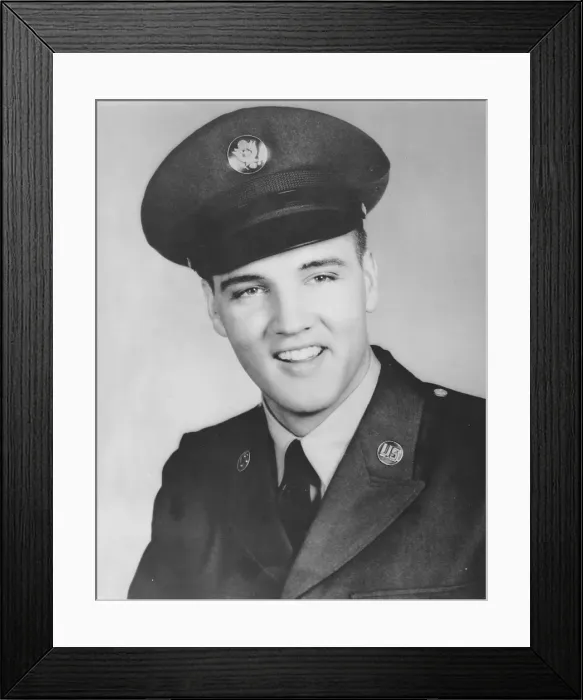 Framed Print : Rock and roll musician Elvis Presley Enlists in the Army Framed Print : Rock and roll musician Elvis Presley Enlists in the Army