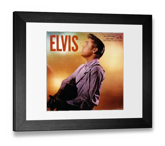 Framed Print : Elvis Presley Album Cover