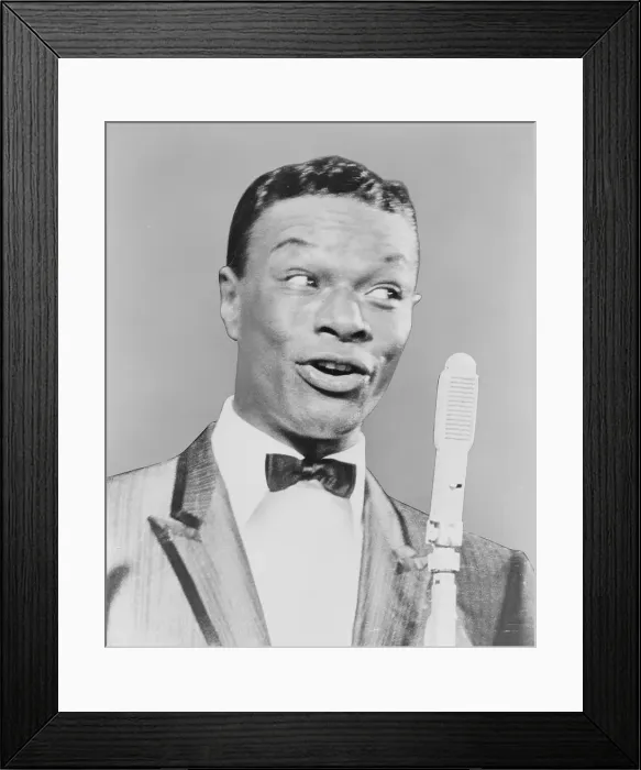 Framed Print : Nat King Cole Portrait Framed Print : Nat King Cole Portrait