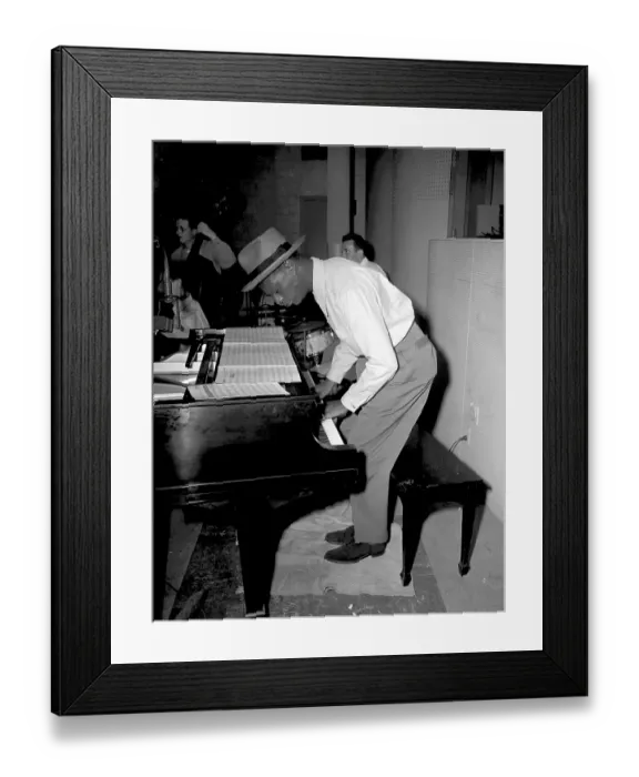 Framed Print : Nat King Cole Recording At Capitol Framed Print : Nat King Cole Recording At Capitol