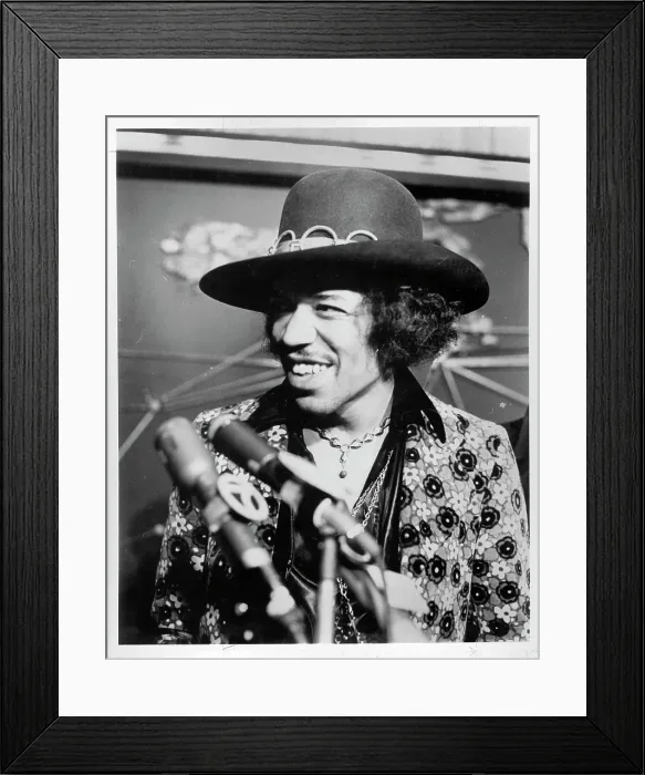 Framed Print : Jimi Hendrix Press Conference Framed Print : Jimi Hendrix Press Conference