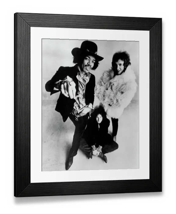 Framed Print : Jimi Hendrix Experience Portrait Framed Print : Jimi Hendrix Experience Portrait