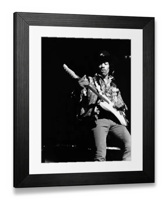 Framed Print : Jimi Hendrix Performing In Detroit Framed Print : Jimi Hendrix Performing In Detroit