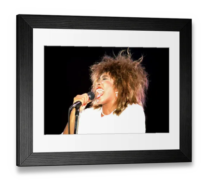 Framed Print : Tina Turner In Detroit Framed Print : Tina Turner In Detroit