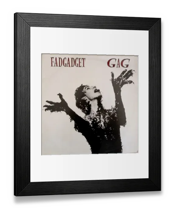 Framed Print : Fad Gadget Gag Album Cover Framed Print : Fad Gadget Gag Album Cover