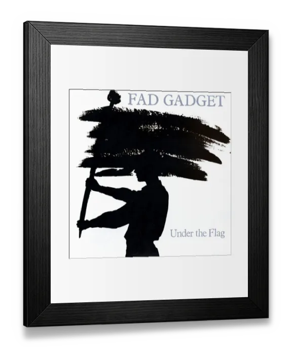 Framed Print : Fad Gadget Under The Flag Album Cover Framed Print : Fad Gadget Under The Flag Album Cover