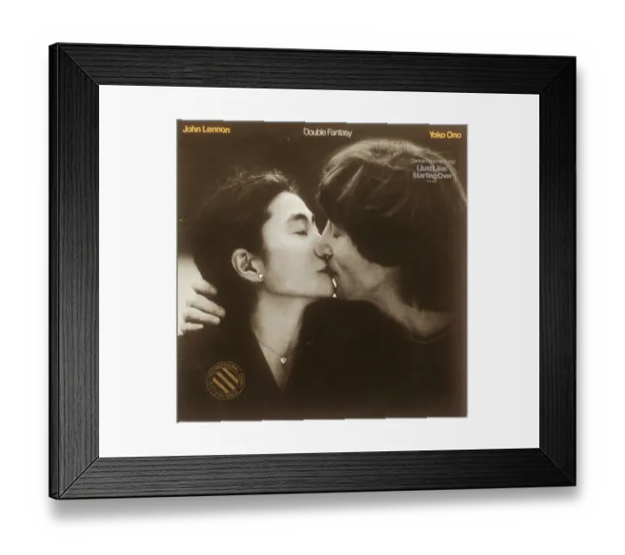 Framed Print : Double Fantasy Album Cover Framed Print : Double Fantasy Album Cover