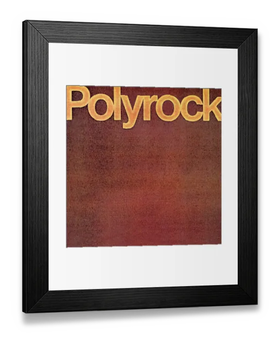 Framed Print : Album Cover for Polyrock Polyrock Framed Print : Album Cover for Polyrock Polyrock