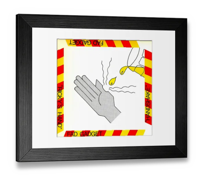 Framed Print : Fad Gadget Ricky's Hand Album Cover Framed Print : Fad Gadget Ricky's Hand Album Cover