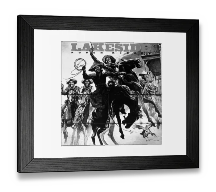 Framed Print : Lakeside Funk Band Rough Riders Album Cover Framed Print : Lakeside Funk Band Rough Riders Album Cover