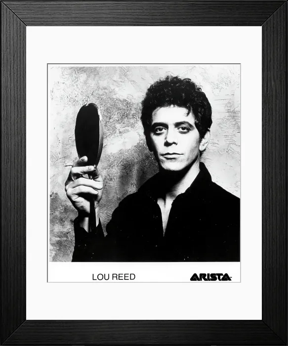 Framed Print : Lou Reed Portrait With Mirror Framed Print : Lou Reed Portrait With Mirror
