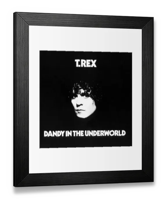 Framed Print : T. Rex Dandy in the Underworld Album Cover Framed Print : T. Rex Dandy in the Underworld Album Cover