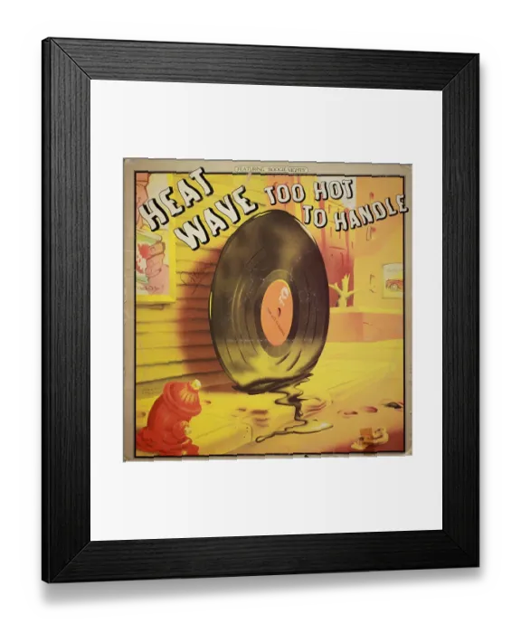 Framed Print : Heatwave Too Hot To Handle Album Cover Framed Print : Heatwave Too Hot To Handle Album Cover