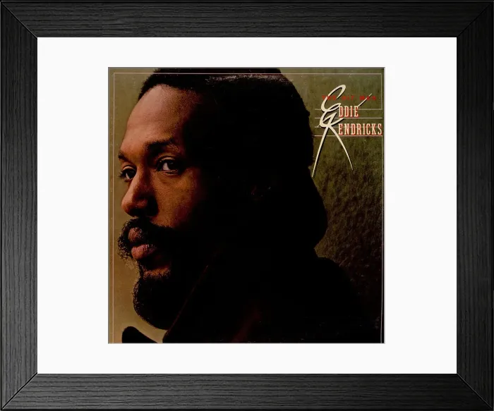 Framed Print : Eddie Kendricks The Hit Man Album Cover Framed Print : Eddie Kendricks The Hit Man Album Cover