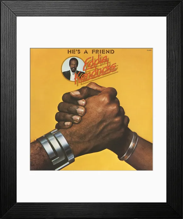 Framed Print : Eddie Kendricks He's A Friend Album Cover Framed Print : Eddie Kendricks He's A Friend Album Cover
