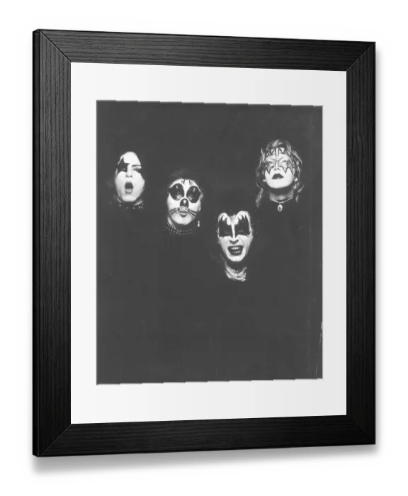 Framed Print : Kiss Album Cover Portrait Session Framed Print : Kiss Album Cover Portrait Session