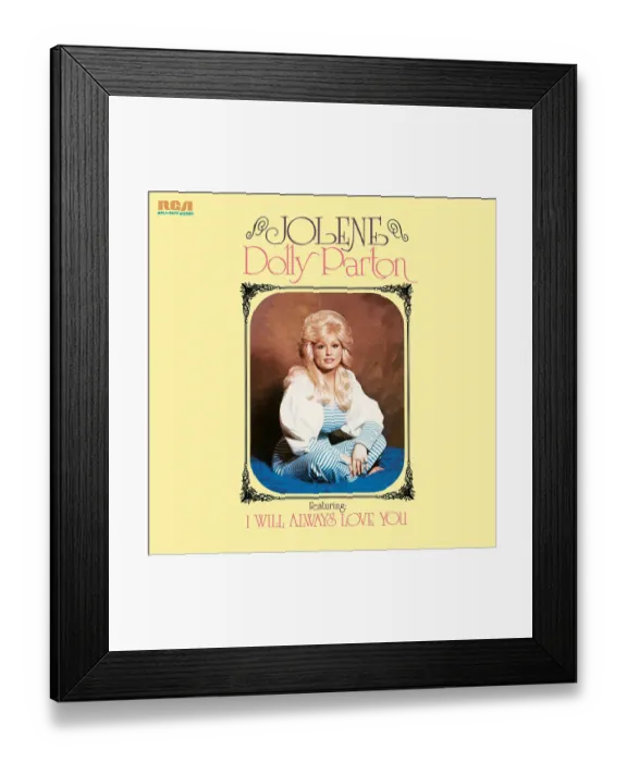 Framed Print : Album Cover For Jolene Dolly Parton Framed Print : Album Cover For Jolene Dolly Parton