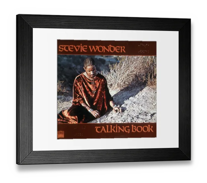 Framed Print : Stevie Wonder Talking Book Album Cover Framed Print : Stevie Wonder Talking Book Album Cover