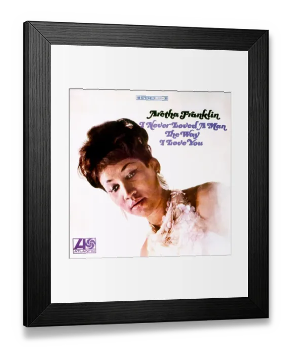 Framed Print : Aretha Album Cover
