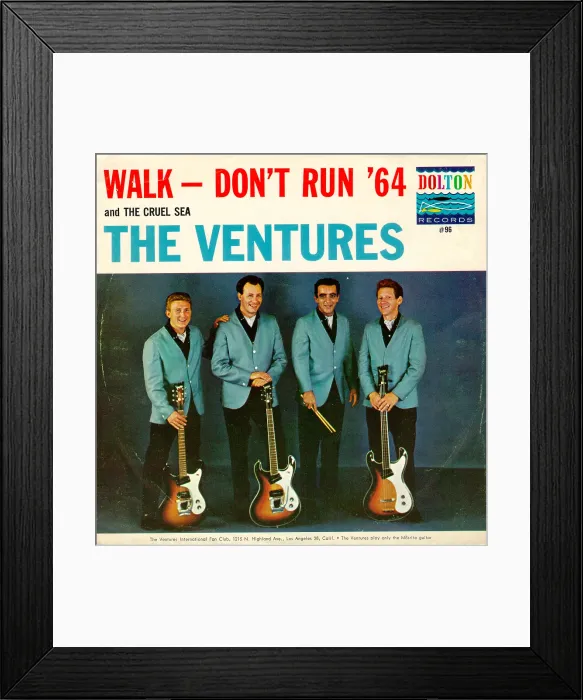 Framed Print : The Ventures Walk Don't Run -- 64 45 Sleeve Framed Print : The Ventures Walk Don't Run -- 64 45 Sleeve