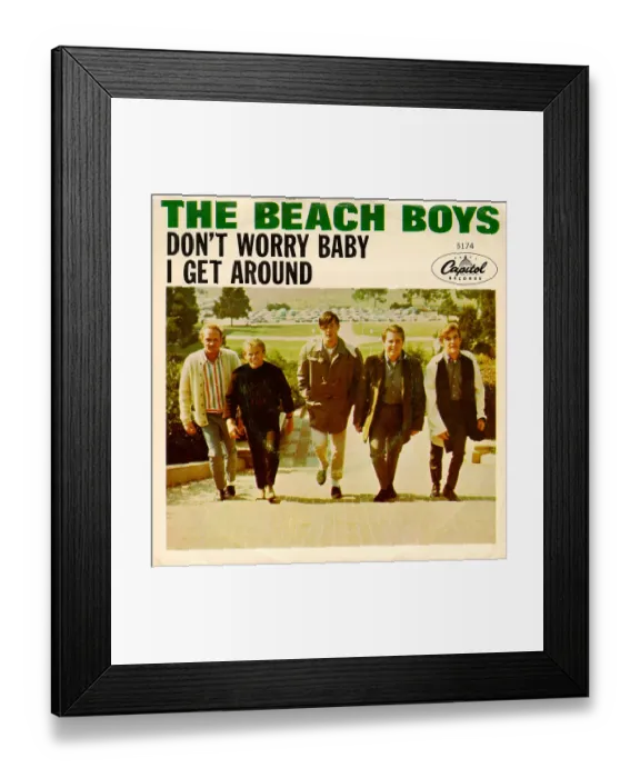 Framed Print : Beach Boys I Get Around Album Cover Framed Print : Beach Boys I Get Around Album Cover