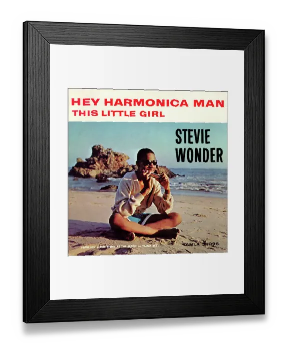 Framed Print : Stevie Wonder Hey Harmonica Man & This Little Girl Album Cover Framed Print : Stevie Wonder Hey Harmonica Man & This Little Girl Album Cover